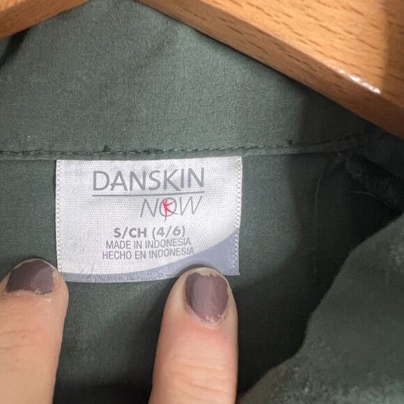 Danskin Now Green Full Zip‎ Long Sleeve Athletic Track Jacket Size SM(4/6) - Picture 5 of 8